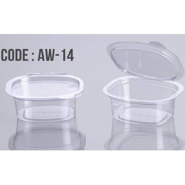 Disposable Pet Chutney Wati (Container) - Small (Rectangle) Transparent