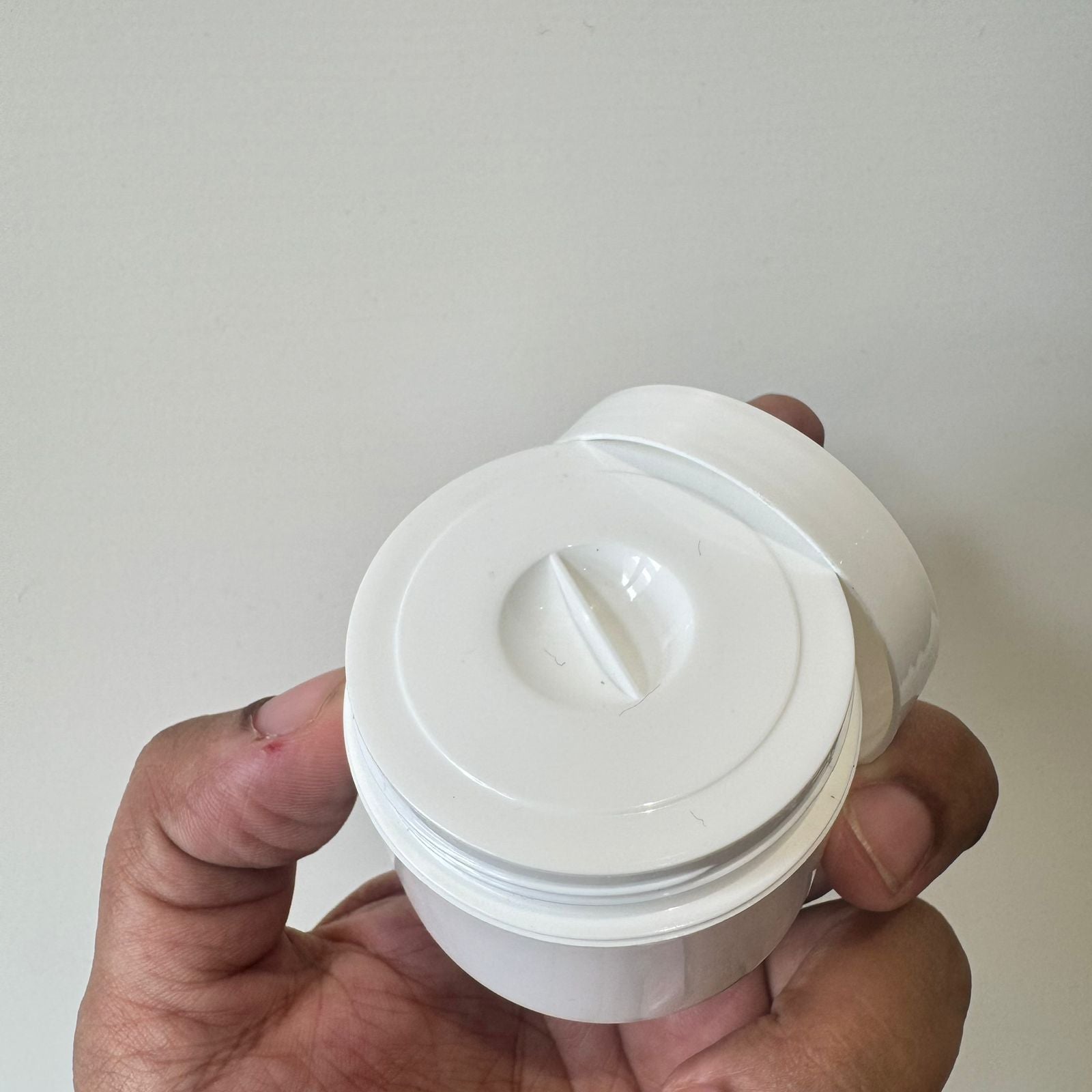 Cosmetic PP RIO Double Wall Cream Jar with Inner Lid - White ( 25gm)