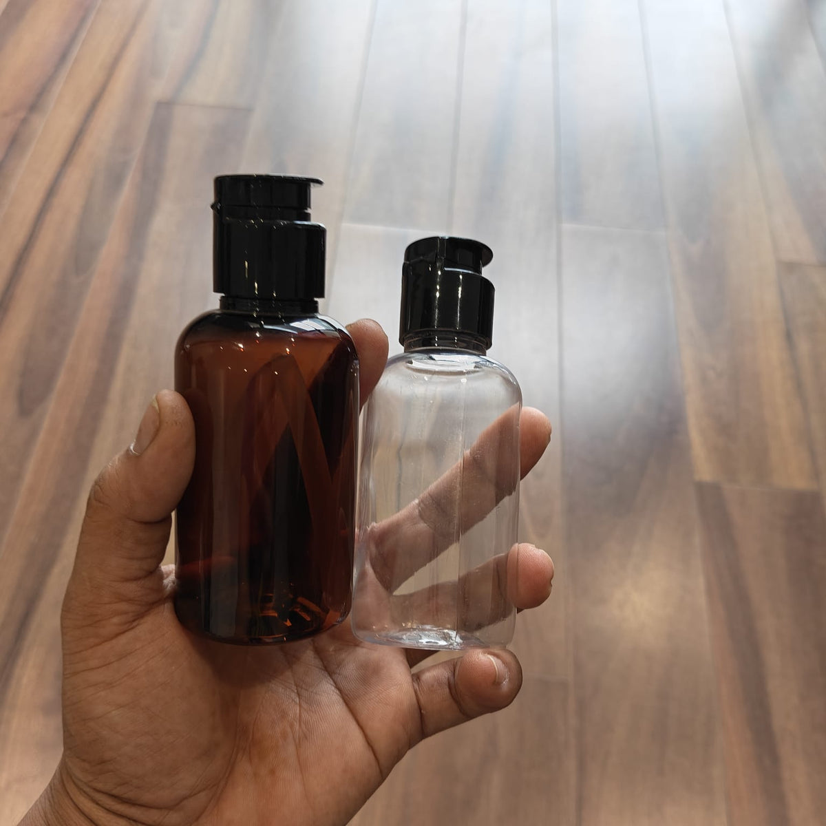 100ml Short Boston + Kettle Cap Flip Top Cap Bottle