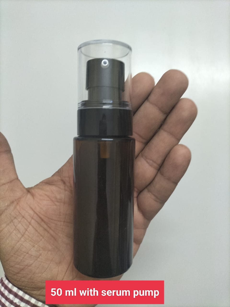 Flat Shoulder Glass Bottle with Beak Serum Pump (30ml,50ml,100ml)