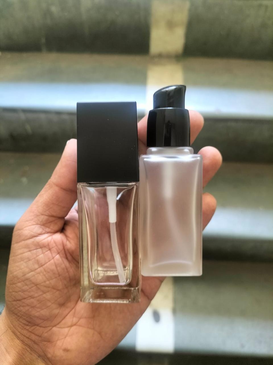 30ml Foundation/Cream Bottle -Clear, Clear-Frosted