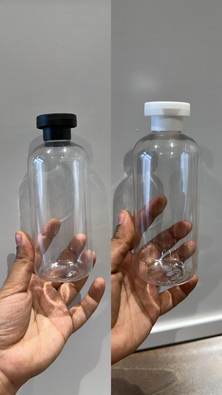 100 / 200 / 300ml Volza Flip Top Cap Short Boston Bottle