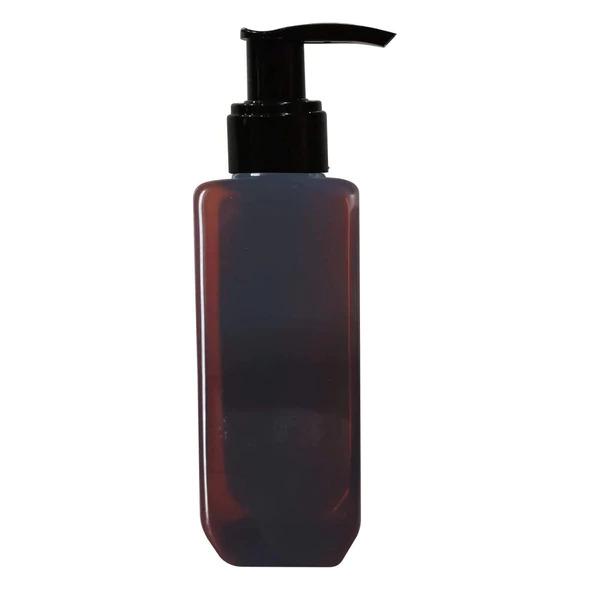 Cosmetic Cetra Pet Bottle with Lotion/ Dispenser Pump - Amber (200ml)