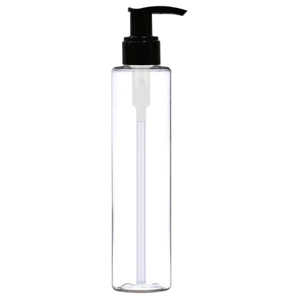 Cosmetic Sleek Pet Bottle with Lotion/ Dispenser Pump - Clear (200ml)