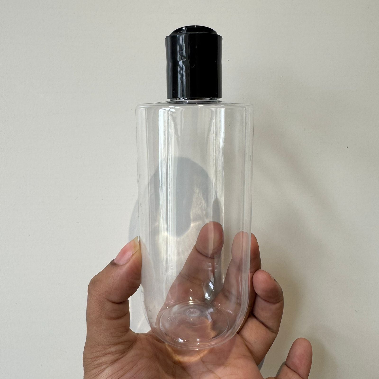 Cosmetic Pet Bottle + Disc Cap - White, Black (250ml)