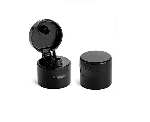 Cosmetic Boston Round Pet Bottle with Comb (Inner Plug) - White (100ml)