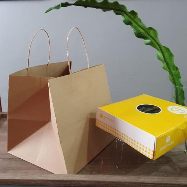 Paper bag for cakes | Brown Paper bag – yessirbags.in